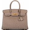 Hermès Birkin 30 Gris Asphalt Ostrich GHW