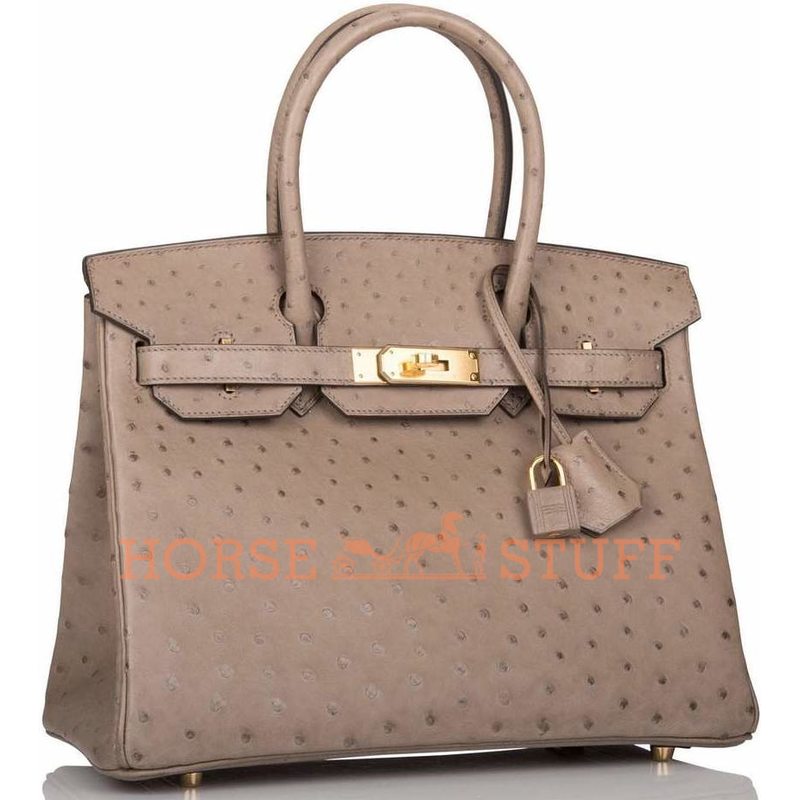 Hermès Birkin 30 Gris Asphalt Ostrich GHW