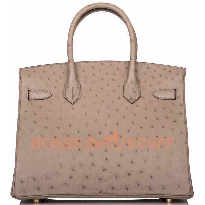 Hermès Birkin 30 Gris Asphalt Ostrich GHW