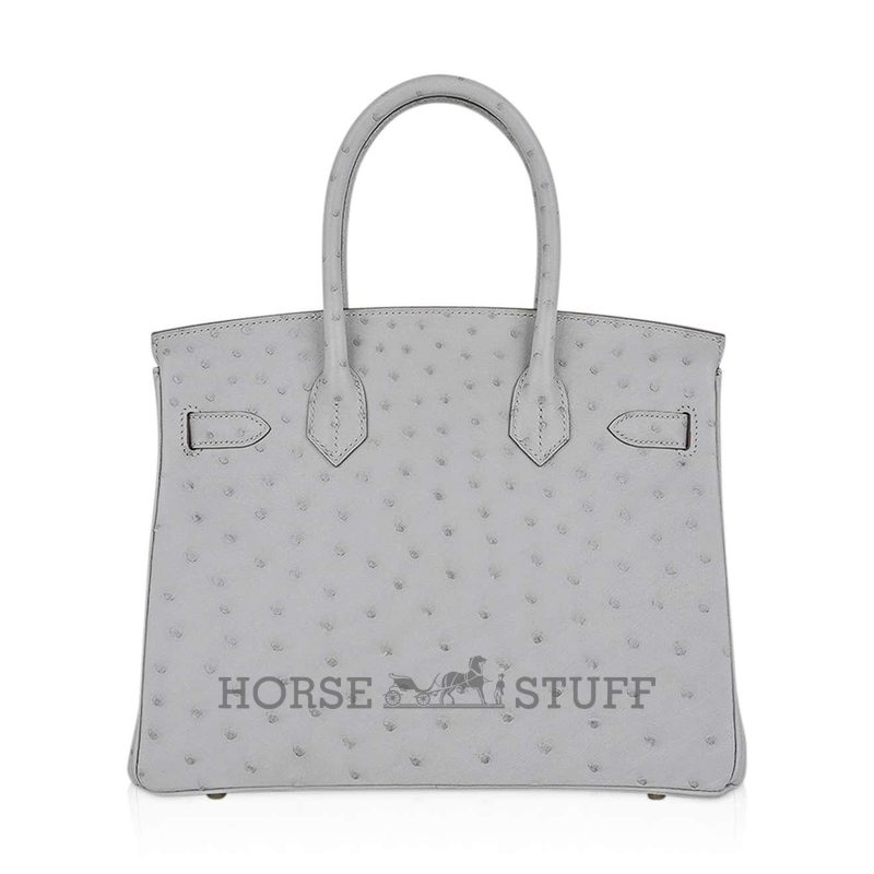 Hermès Birkin 30 Gris Perle Ostrich GHW