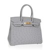 Hermès Birkin 30 Gris Perle Ostrich GHW