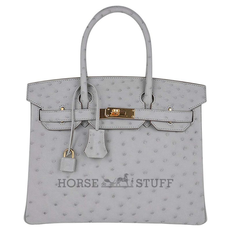 Hermès Birkin 30 Gris Perle Ostrich GHW
