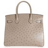 Hermès Birkin 30 Gris Tourterelle Ostrich GHW