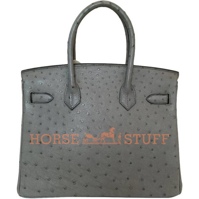 Hermès Birkin 30 Gris Tourterelle Ostrich PHW