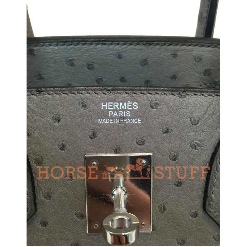 Hermès Birkin 30 Gris Tourterelle Ostrich PHW