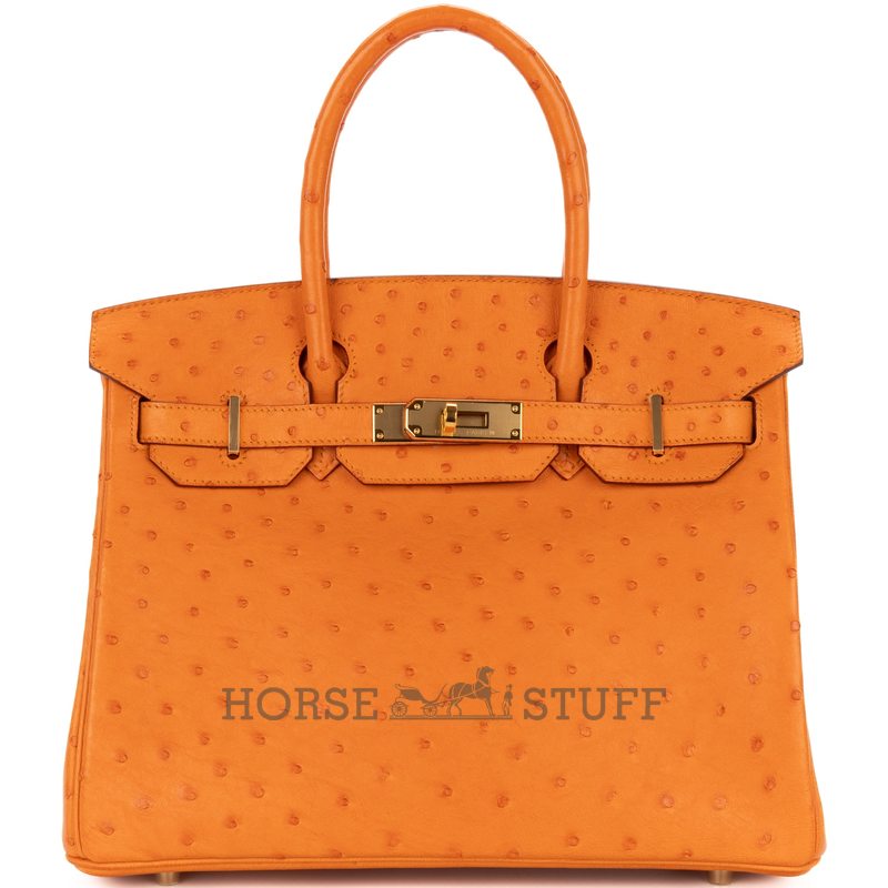 Hermès Birkin 30 Parchemin Ostrich GHW