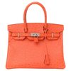 Hermès Birkin 30 Orange Ostrich PHW