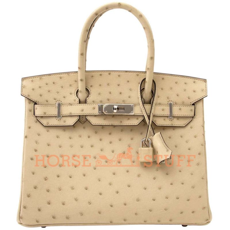 Hermès Birkin 30 Parchemin Ostrich PHW