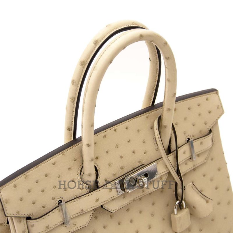 Hermès Birkin 30 Parchemin Ostrich PHW