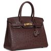 Hermès Birkin 30 Parchemin Ostrich GHW