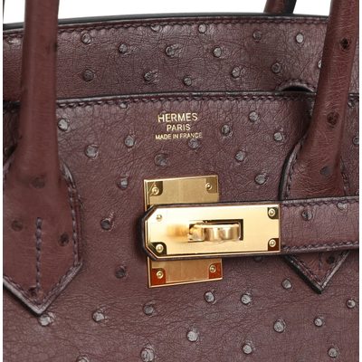 Hermès Birkin 30 Rouge Sellier Ostrich GHW