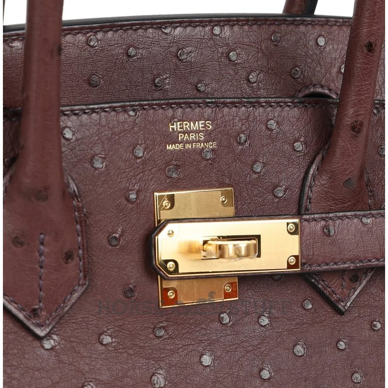 Hermès Birkin 30 Parchemin Ostrich GHW