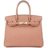 Hermès Birkin 30 Terre Cuite Ostrich GHW