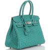 Hermès Birkin 30 Vert Verone Ostrich PHW