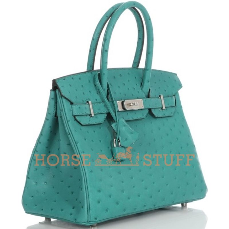 Hermès Birkin 30 Vert Verone Ostrich PHW