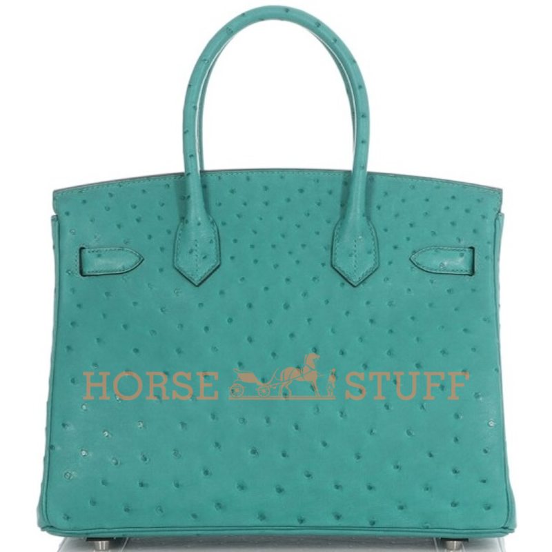 Hermès Birkin 30 Vert Verone Ostrich PHW