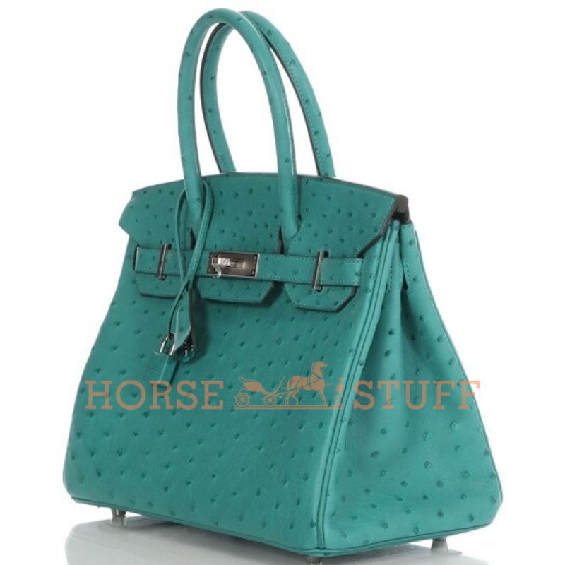 Hermès Birkin 30 Vert Verone Ostrich PHW