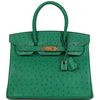 Hermès Birkin 30 Vert Vertigo Ostrich GHW