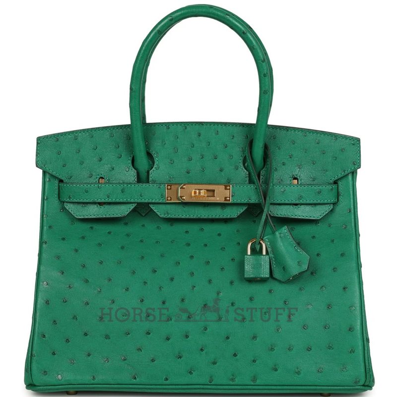 Hermès Birkin 30 Vert Vertigo Ostrich GHW