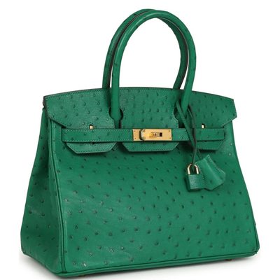 Hermès Birkin 30 Vert Vertigo Ostrich GHW