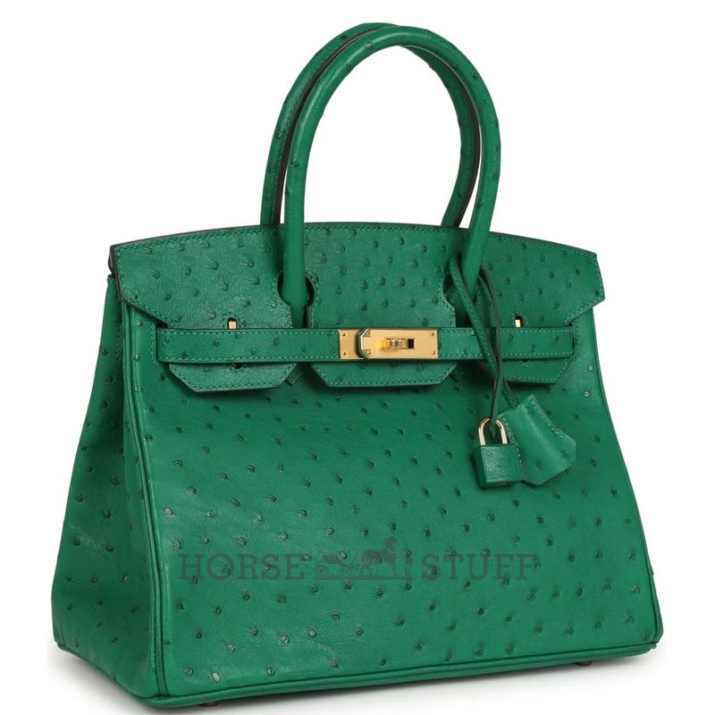 Hermès Birkin 30 Vert Vertigo Ostrich GHW