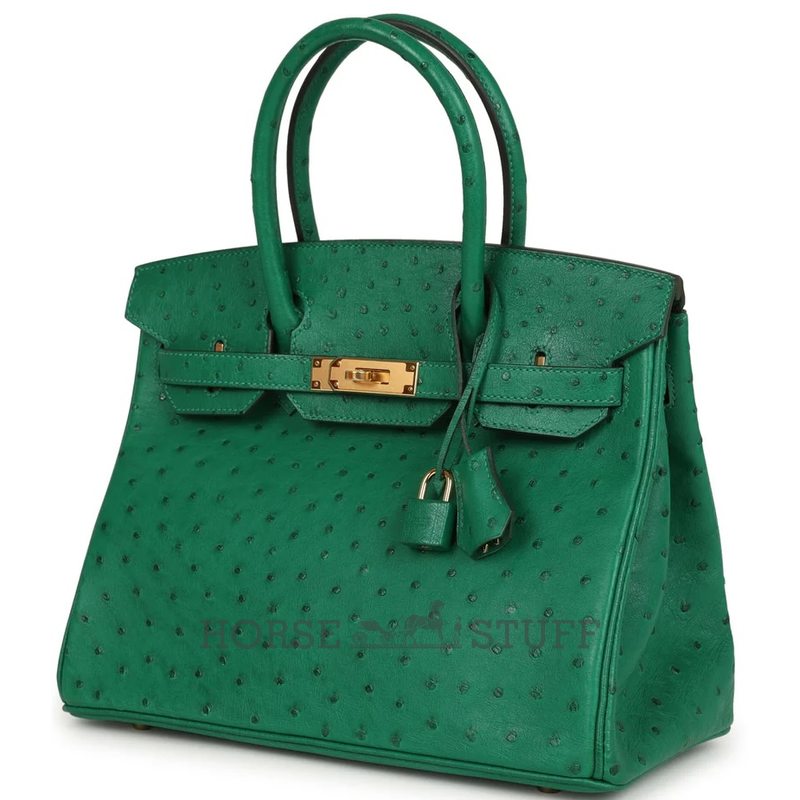 Hermès Birkin 30 Vert Vertigo Ostrich GHW