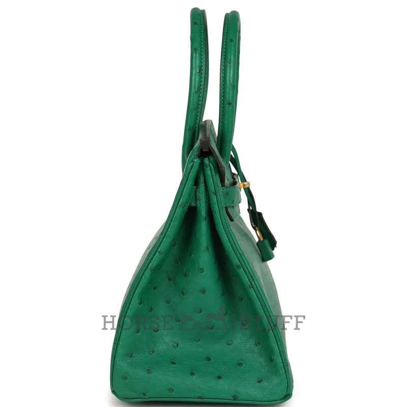Hermès Birkin 30 Vert Vertigo Ostrich GHW