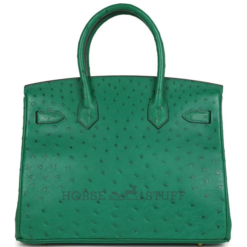 Hermès Birkin 30 Vert Vertigo Ostrich GHW