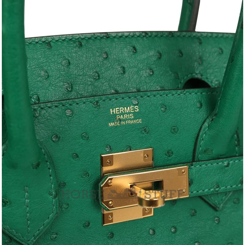 Hermès Birkin 30 Vert Vertigo Ostrich GHW