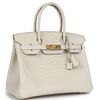 Hermès Birkin 30 Beton Matte Crocodile Porosus GHW