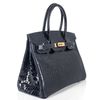 Hermès Birkin 30 Blue Marine Lisse Crocodile Porosus GHW