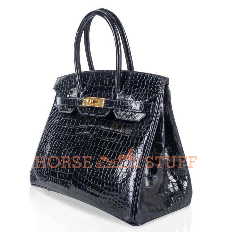 Hermès Birkin 30 Blue Marine Lisse Crocodile Porosus GHW