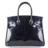 Hermès Birkin 30 Blue Marine Lisse Crocodile Porosus GHW