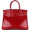 Hermès Birkin 30 Braise Shiny Crocodile Porosus GHW