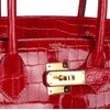 Hermès Birkin 30 Braise Shiny Crocodile Porosus GHW