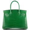 Hermès Birkin 30 Cactus Lisse Crocodile Porosus GHW