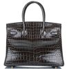 Hermès Birkin 30 Graphite Lisse Crocodile Porosus GHW