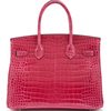 Hermès Birkin 30 Rose Mexico Shiny Crocodile Porosus PHW