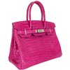 Hermès Birkin 30 Rose Scheherazade Shiny Crocodile Porosus PHW