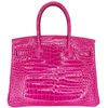 Hermès Birkin 30 Rose Scheherazade Shiny Crocodile Porosus PHW