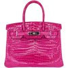 Hermès Birkin 30 Rose Scheherazade Shiny Crocodile Porosus PHW
