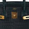 Hermès Birkin 30 Vert Fonce Matte Crocodile Porosus GHW