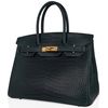 Hermès Birkin 30 Vert Fonce Matte Crocodile Porosus GHW