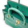 Hermès Birkin 30 Vert Jade Shiny Crocodile Porosus GHW