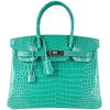 Hermès Birkin 30 Vert Jade Lisse Crocodile Porosus PHW