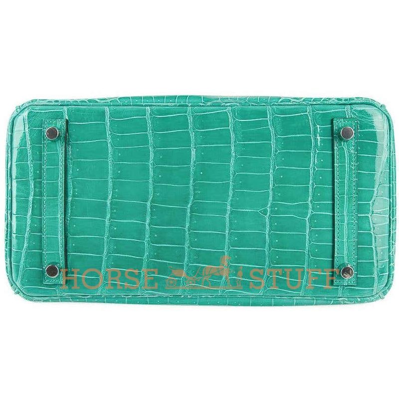 Hermès Birkin 30 Vert Jade Lisse Crocodile Porosus PHW