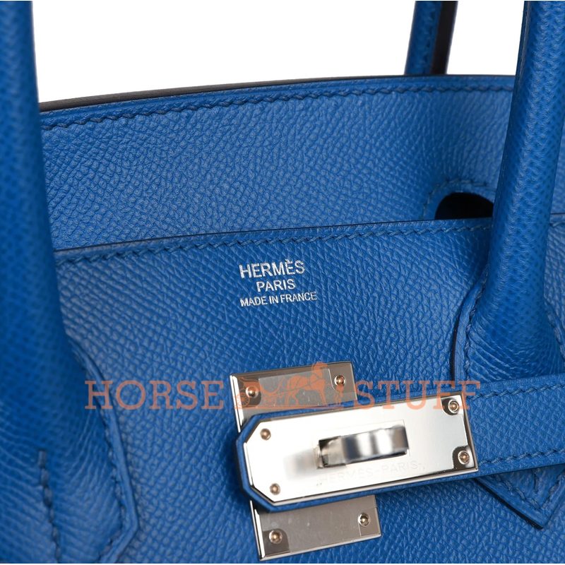 Hermès Birkin Sellier 30 Blue France Epsom PHW