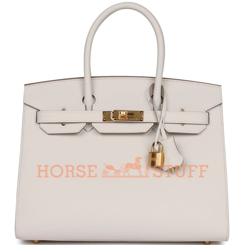 Hermès Birkin Sellier 30 Gris Pale Epsom GHW