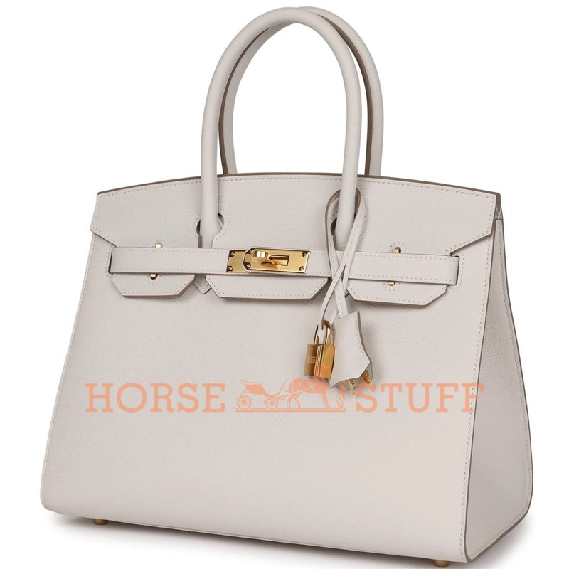 Hermès Birkin Sellier 30 Gris Pale Epsom GHW