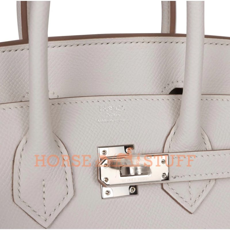 Hermès Birkin Sellier 30 Gris Pale Epsom PHW